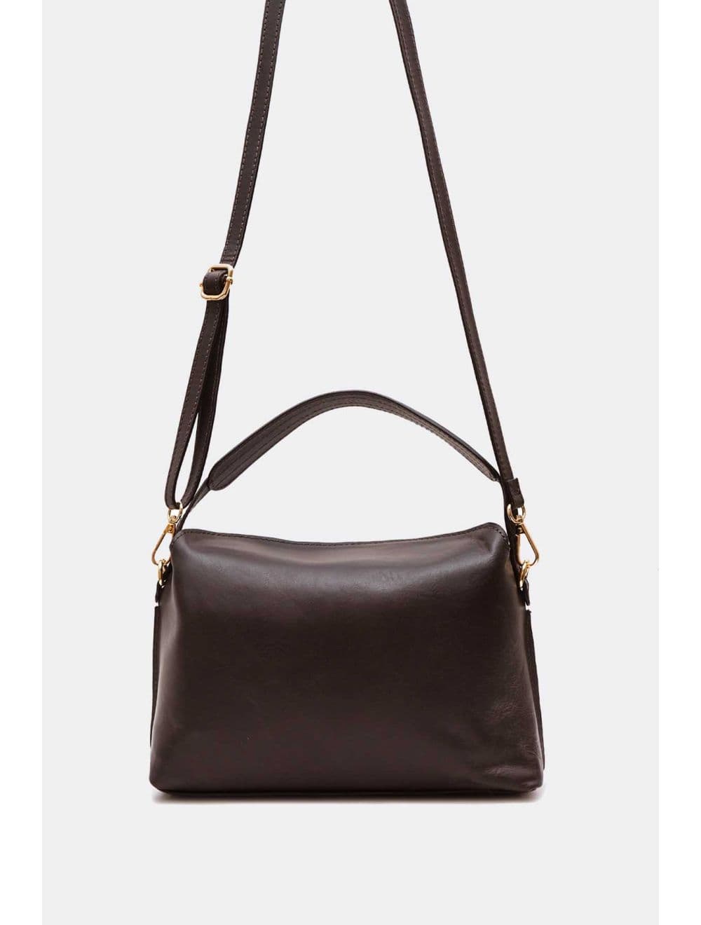 Sac à Main En Cuir De Vachette 4184 HÉLÈNE-Chocolat — vue 3