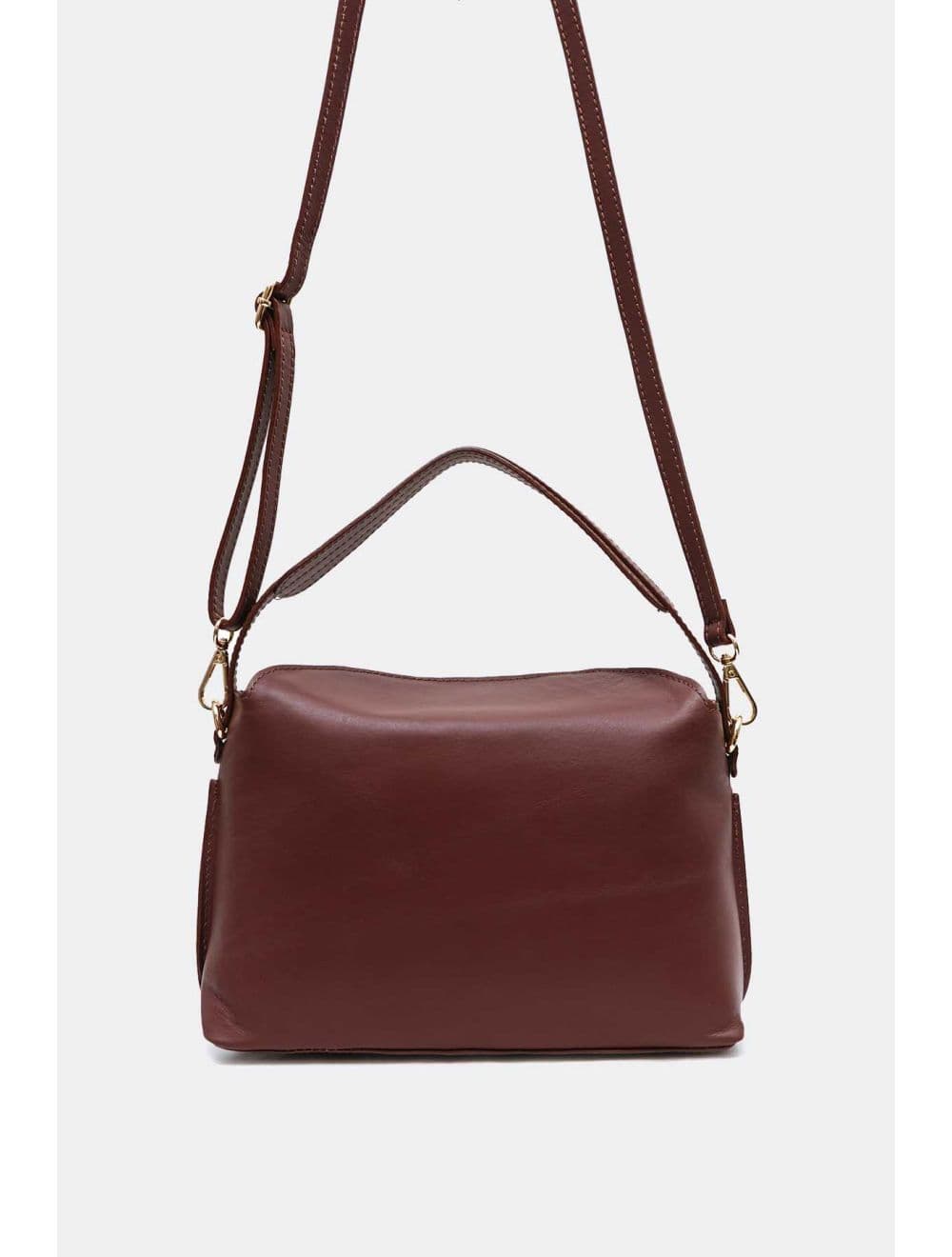 Sac à Main En Cuir De Vachette 4184 HÉLÈNE-Marron — vue 3