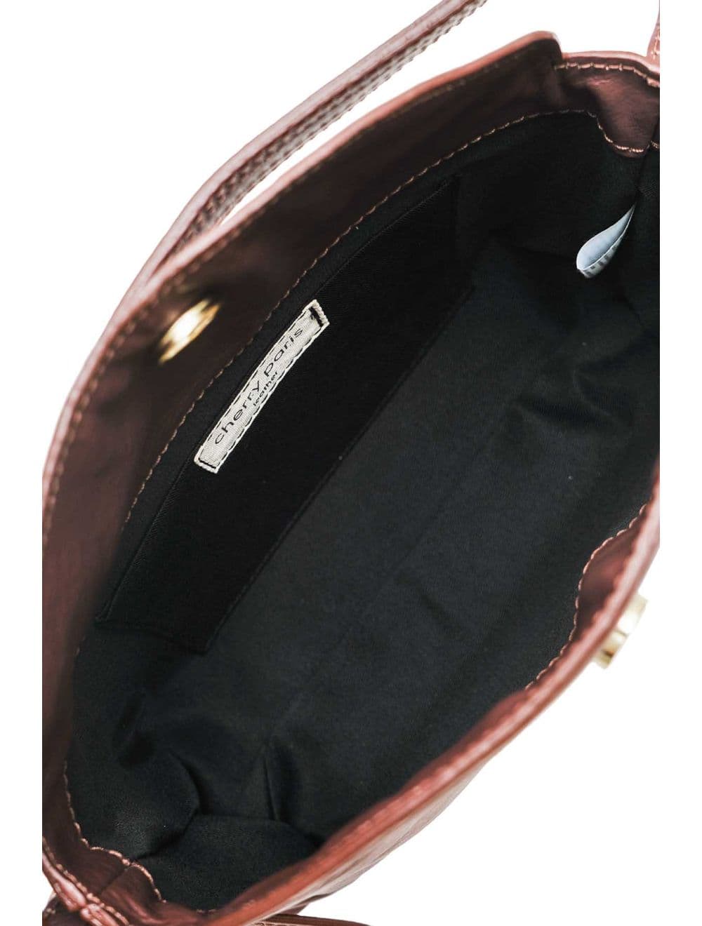 Sac à Main En Cuir De Vachette 4184 HÉLÈNE-Marron — vue 5