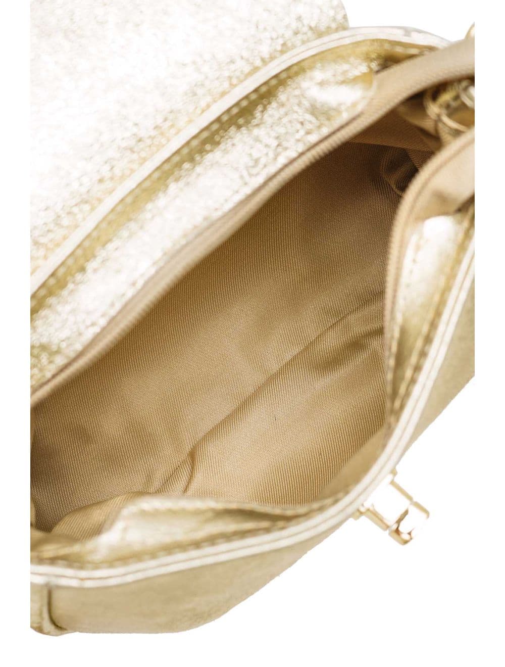 Sac Bandoulière En Croûte De Cuir De Vachette 4192 LONORA METAL-Doré — vue 5
