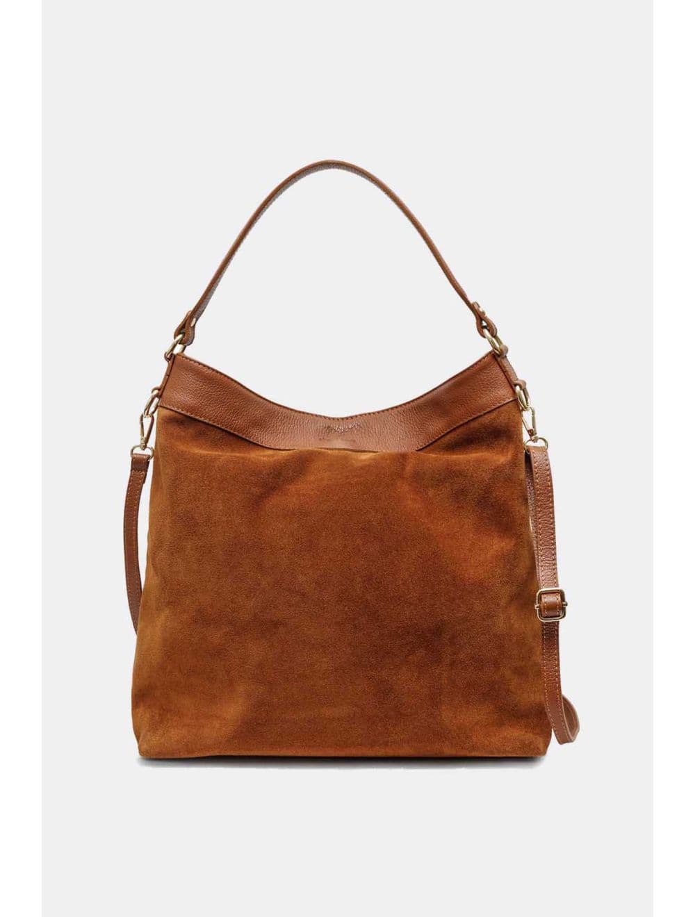 Sac Porté Épaule En Crôute Cuir Vachette Suède Grainée 4190 CELINA SUEDE-Camel — vue 2