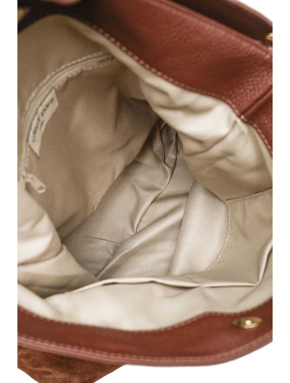 Sac Porté Épaule En Crôute Cuir Vachette Suède Grainée 4190 CELINA SUEDE-Marron — vue 5