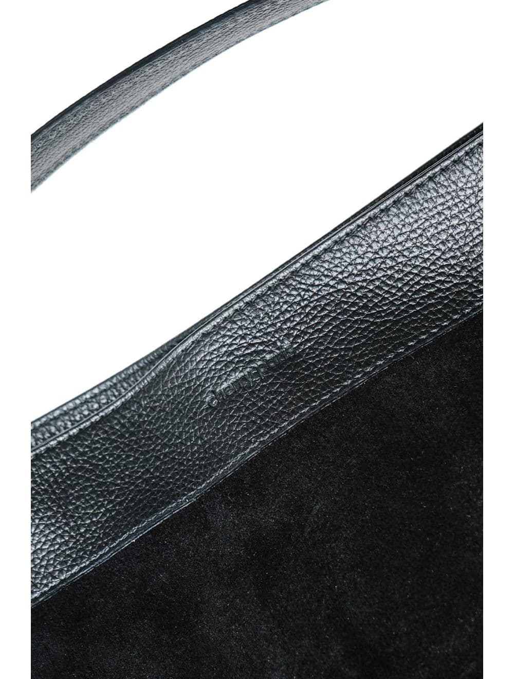 Sac Porté Épaule En Crôute Cuir Vachette Suède Grainée 4190 CELINA SUEDE-Noir — vue 4