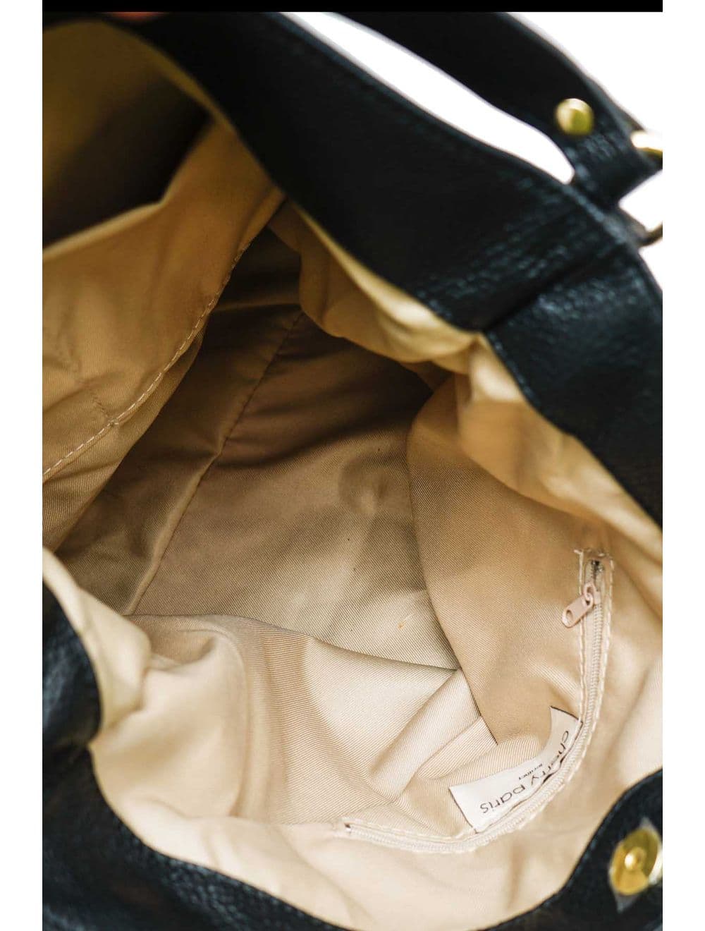 Sac Porté Épaule En Crôute Cuir Vachette Suède Grainée 4190 CELINA SUEDE-Noir — vue 5