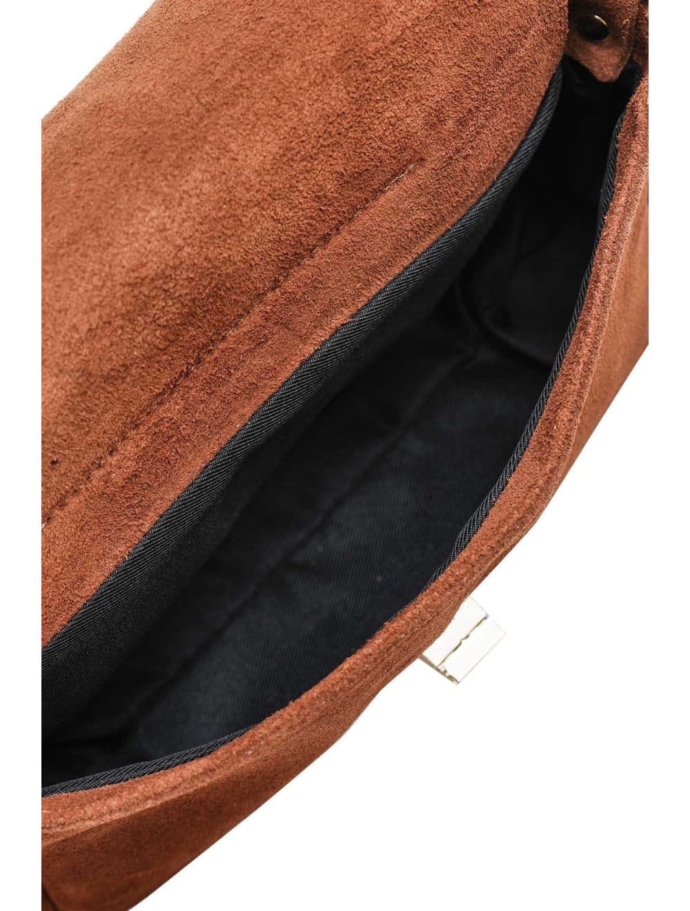 Sac Porté Travers En Croûte De Cuir De Vachette Suède 4188 ILIANA SUÈDE-Marron — vue 5