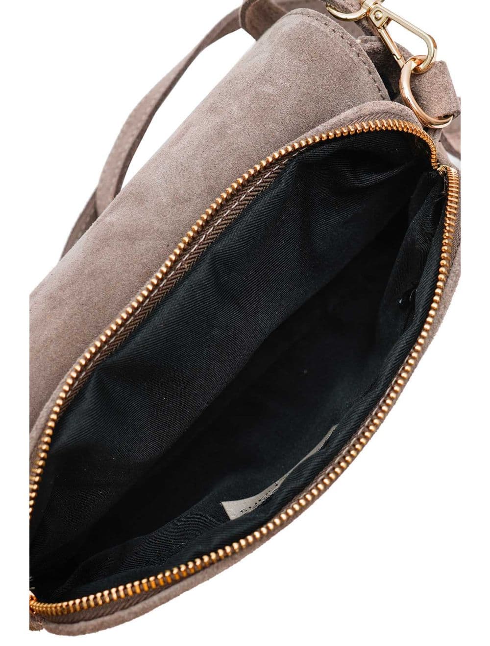 Sac Porté Travers En Croûte De Cuir De Vachette Suède 4188 ILIANA SUÈDE-Taupe — vue 5