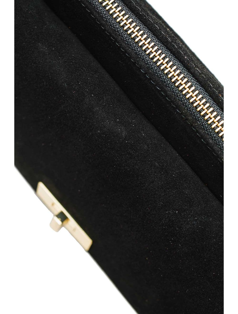 Sac Porté Travers En Croûte De Cuir De Vachette Suède 4188 ILIANA SUÈDE-Noir — vue 5