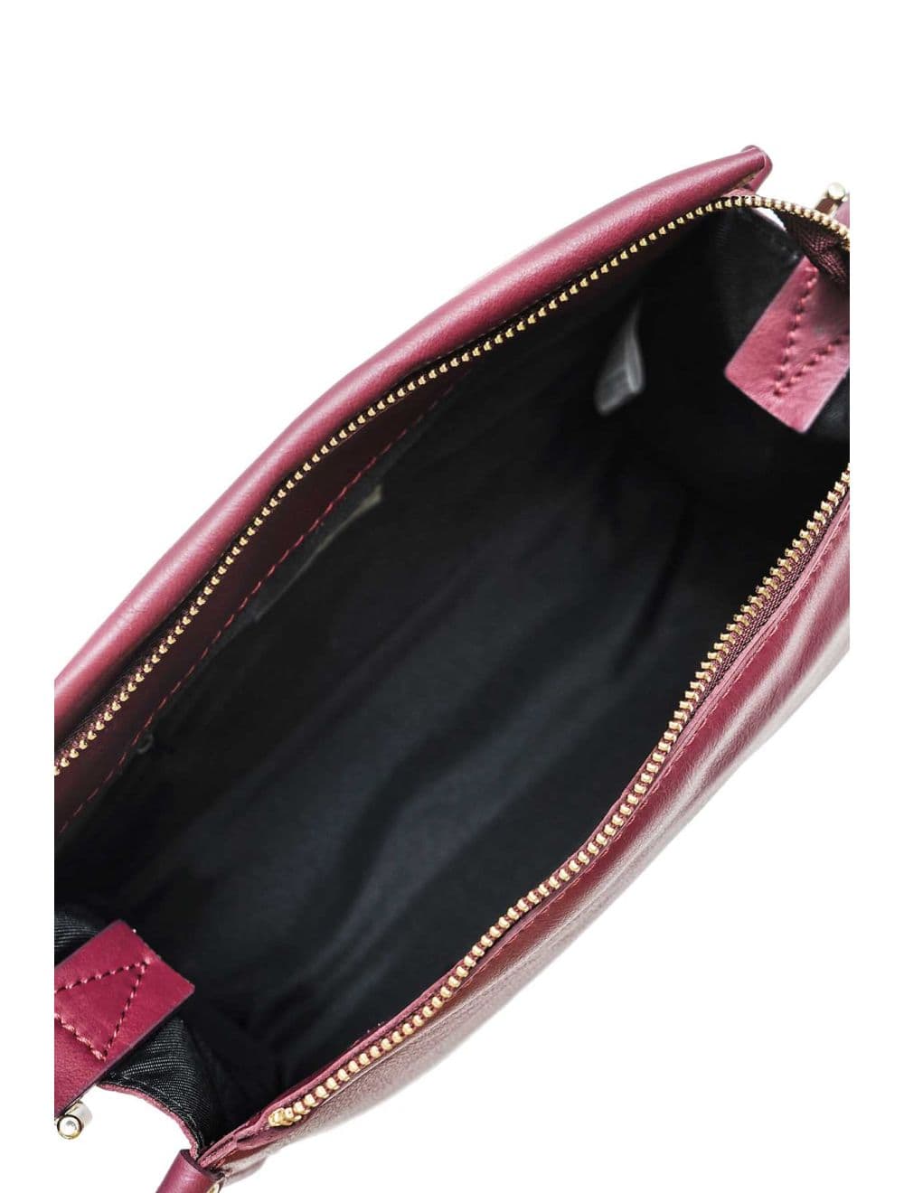Sac Bandoulière Porté Croisé Forme Seau En Cuir De Vachette 4183 TAÏS-Bordeaux