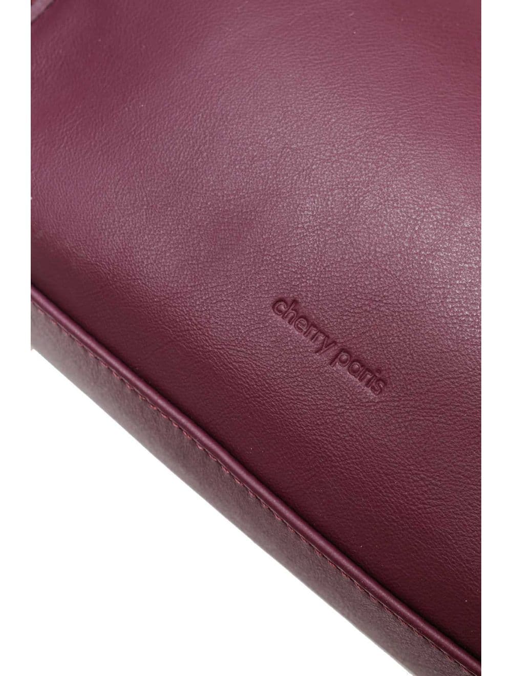 Sac Bandoulière Porté Croisé Forme Seau En Cuir De Vachette 4183 TAÏS-Bordeaux — vue 5