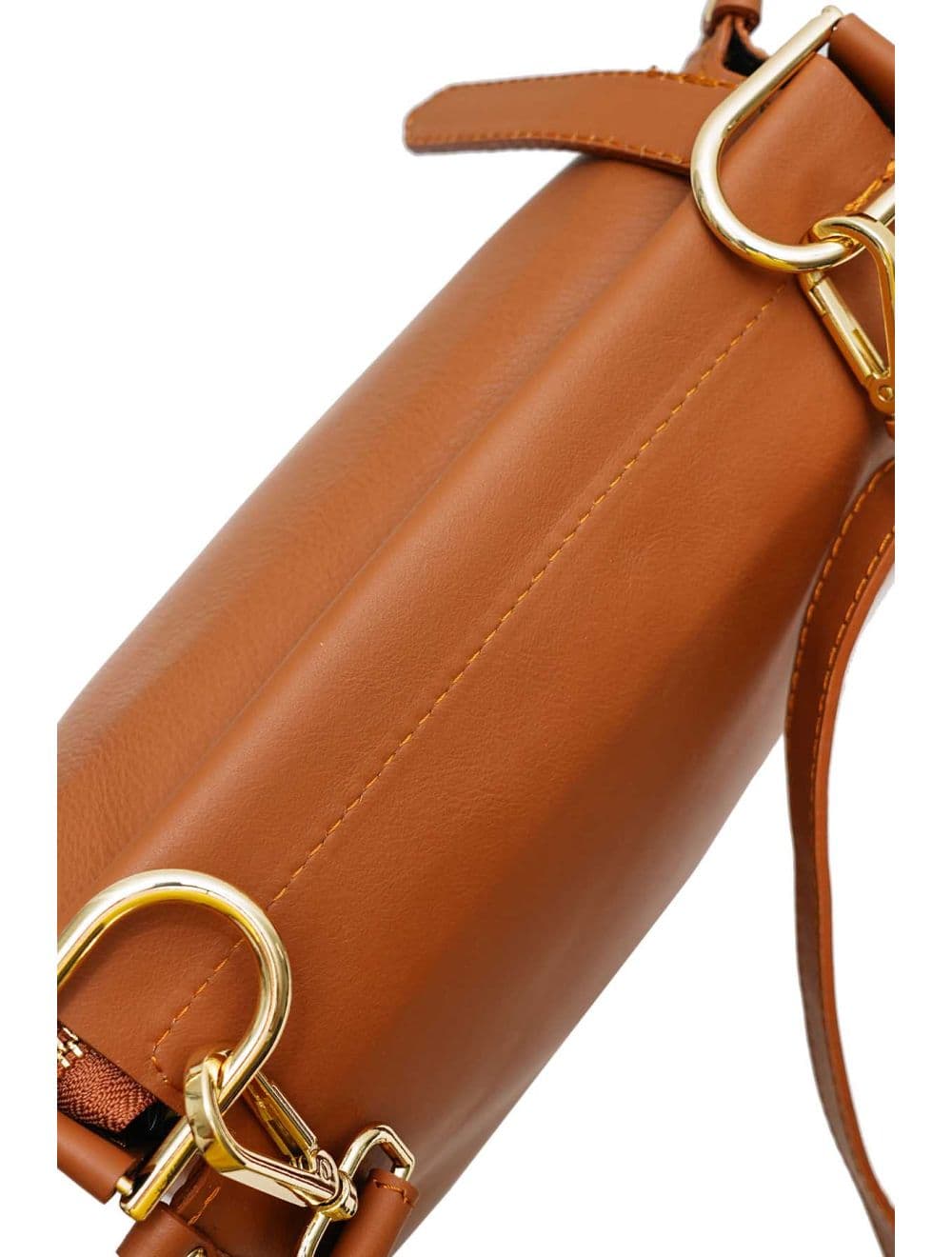 Sac Bandoulière Porté Croisé Forme Seau En Cuir De Vachette 4183 TAÏS-Camel — vue 5