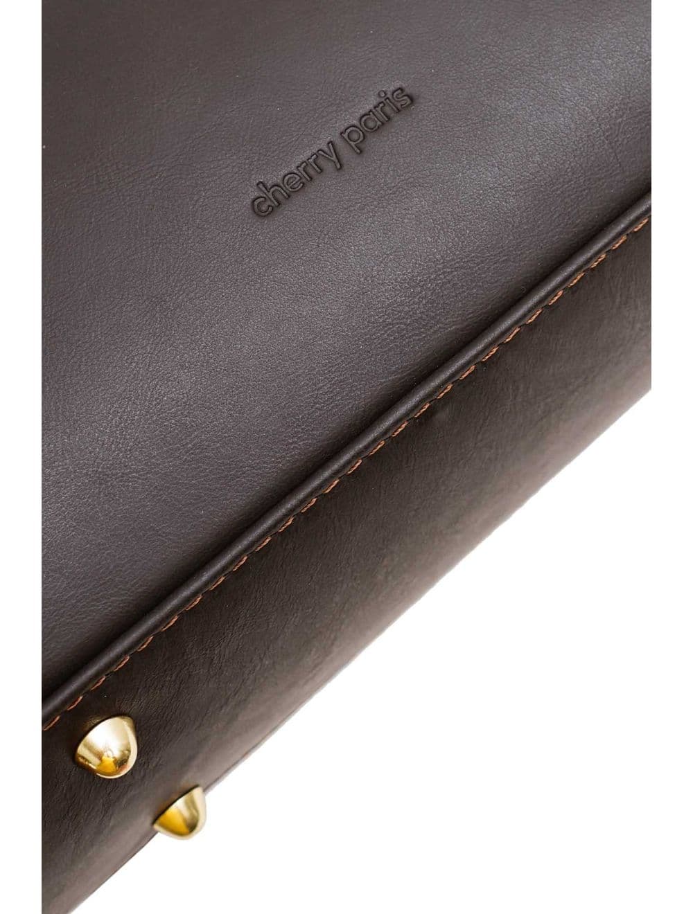 Sac Bandoulière Porté Croisé Forme Seau En Cuir De Vachette 4183 TAÏS-Chocolat — vue 4