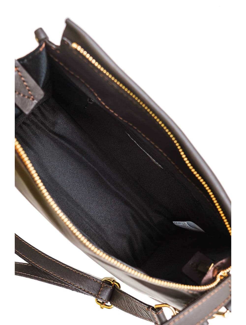 Sac Bandoulière Porté Croisé Forme Seau En Cuir De Vachette 4183 TAÏS-Chocolat — vue 5