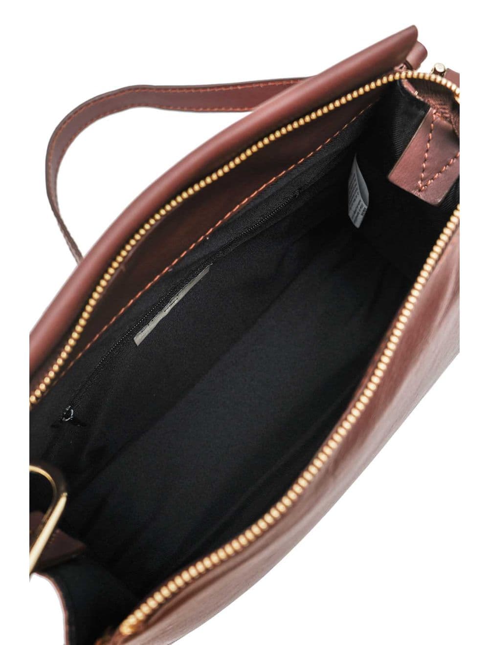 Sac Bandoulière Porté Croisé Forme Seau En Cuir De Vachette 4183 TAÏS-Marron — vue 6
