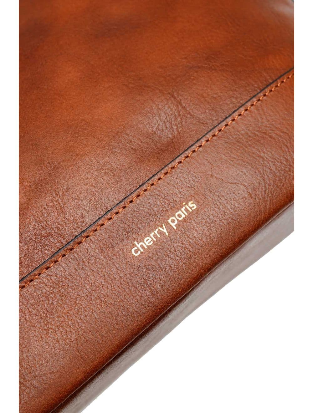 Sac Bandoulière Porté Croisé Forme Seau En Cuir De Vachette 4182 ARMANCE-Marron — vue 5