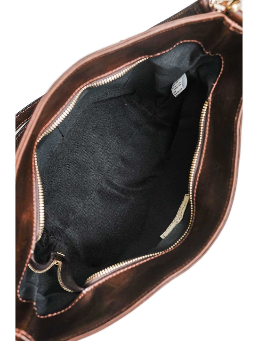 Sac Bandoulière Porté Croisé Forme Seau En Cuir De Vachette 4182 ARMANCE-Chocolat