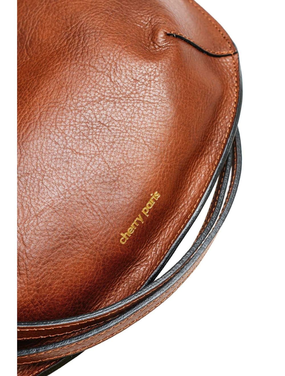 Sac Bandoulière Porté Croisé Forme Demi-lune En Cuir Vachette 4181 ANTONIA-Marron — vue 5