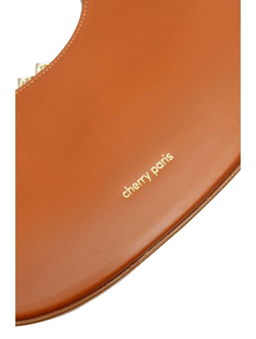 Sac Demi-lune Porté Crossé En Cuir de Vachette Lisse 4179 ALISSA-Camel — vue 4