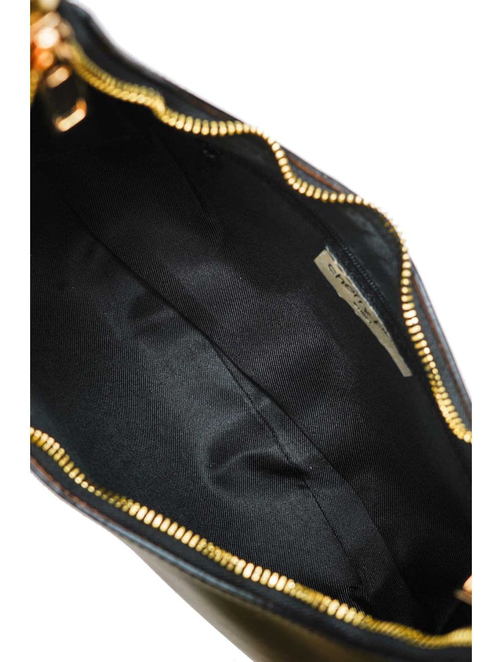 Sac Demi-lune Porté Crossé En Cuir de Vachette Lisse 4179 ALISSA-Noir — vue 5