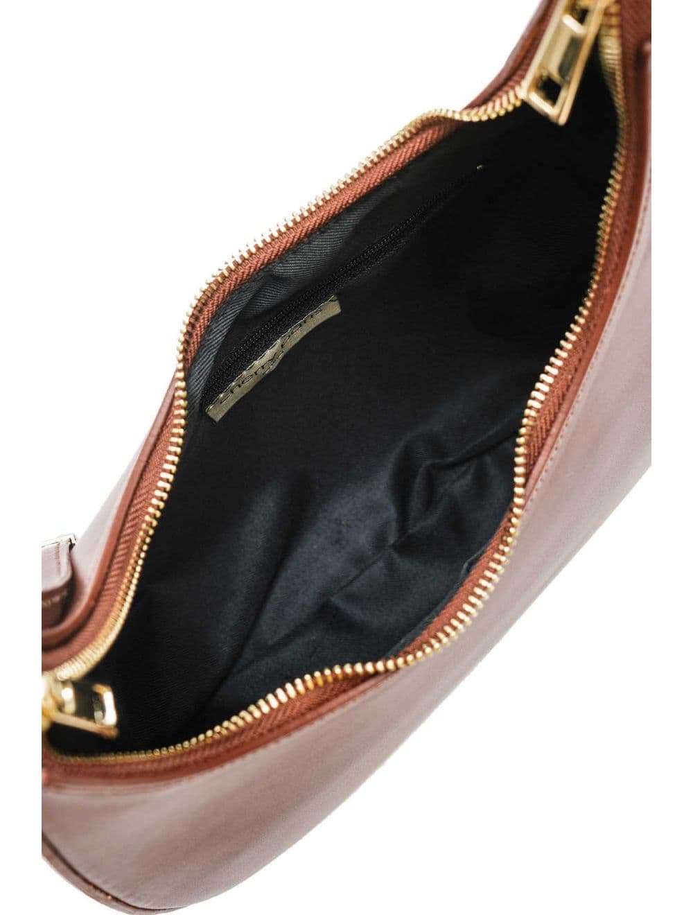 Sac Demi-lune Porté Crossé En Cuir de Vachette Lisse 4179 ALISSA-Noir — vue 6