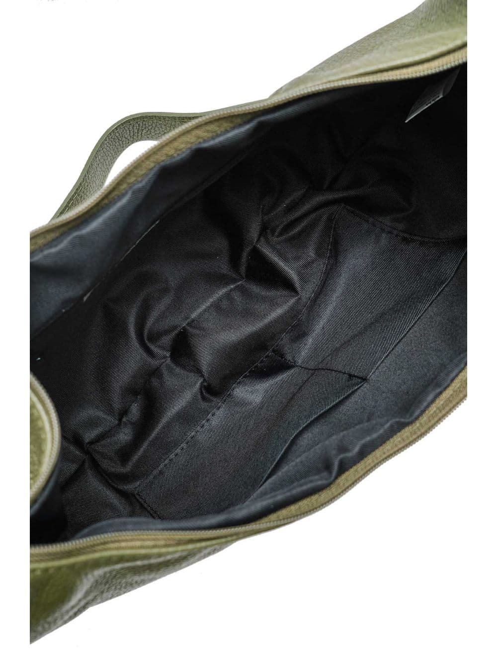 Sac Demi-lune Porté Crossé En Cuir de Vachette 4176 ELVIRE-Kaki — vue 6