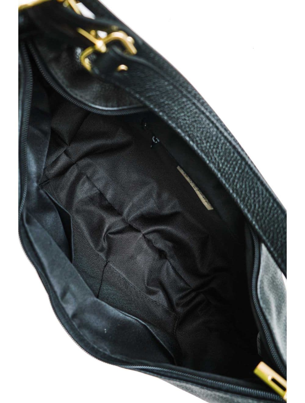 Sac Demi-lune Porté Crossé En Cuir de Vachette 4176 ELVIRE-Noir — vue 6