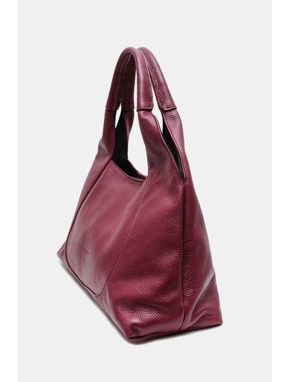 Sac Porté Épaule En Cuir De Vachette Grainée 4175 ANGÉLINE-Bordeaux — vue 3