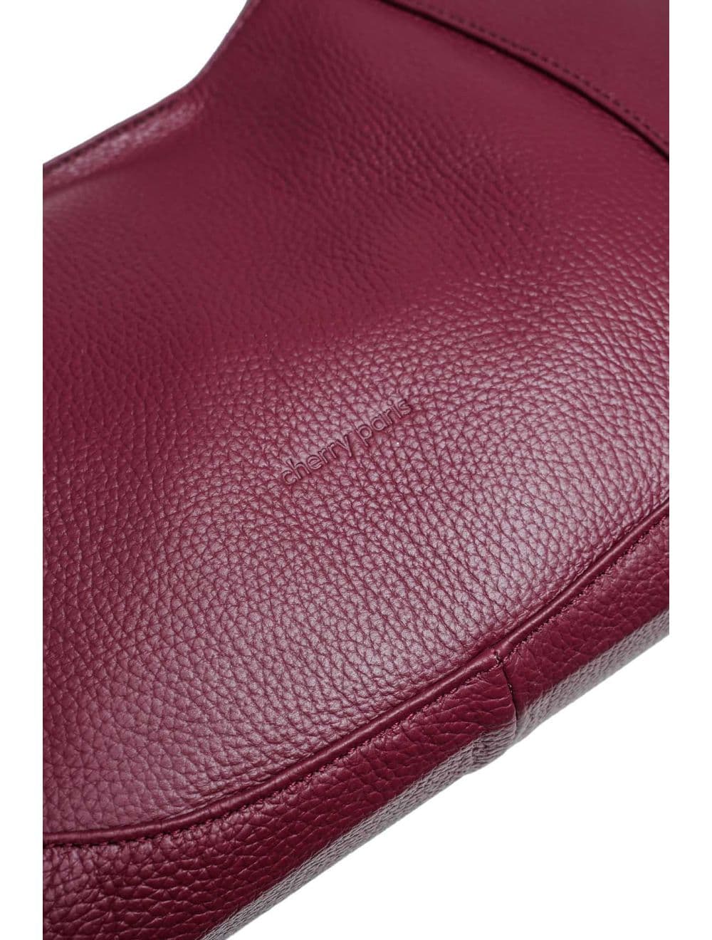 Sac Porté Épaule En Cuir De Vachette Grainée 4175 ANGÉLINE-Bordeaux — vue 5