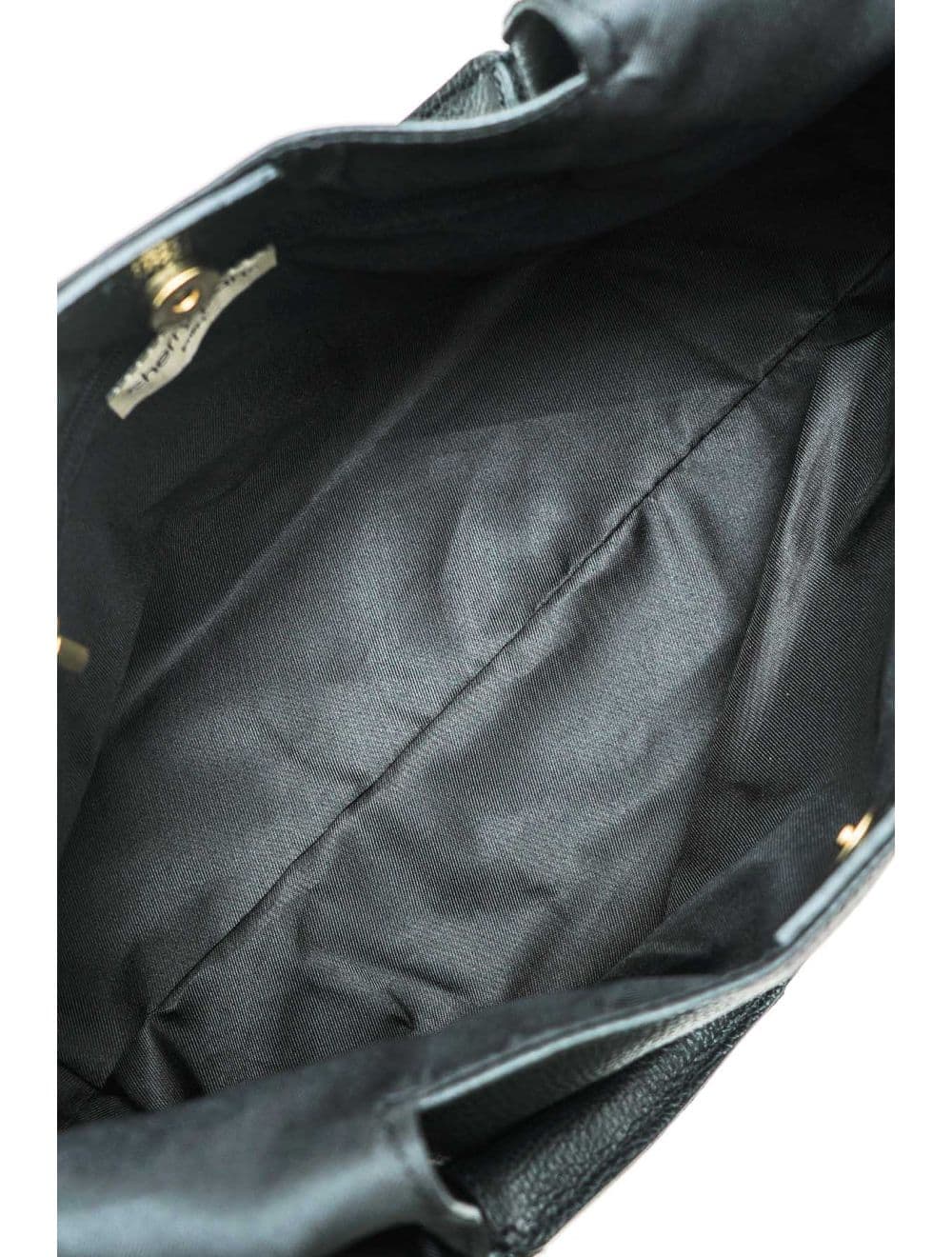 Sac Porté Épaule En Cuir De Vachette Grainée 4175 ANGÉLINE-Noir — vue 4