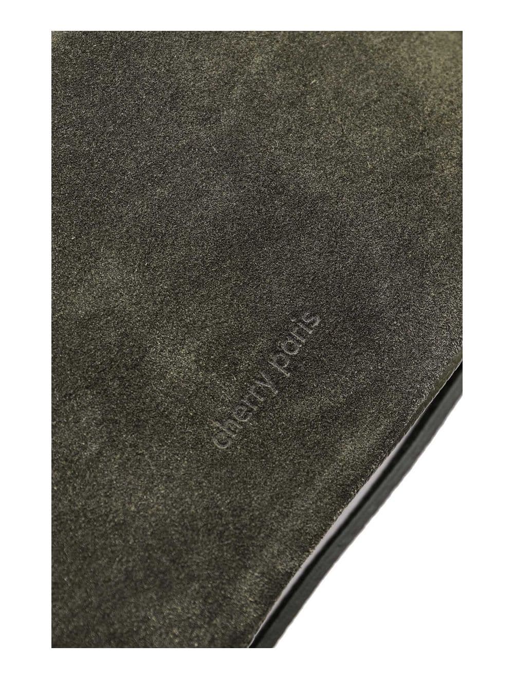 Sac Double Porté En Croûte de Cuir Vachette Suède 4159 AMICIE SUEDE-Kaki — vue 5