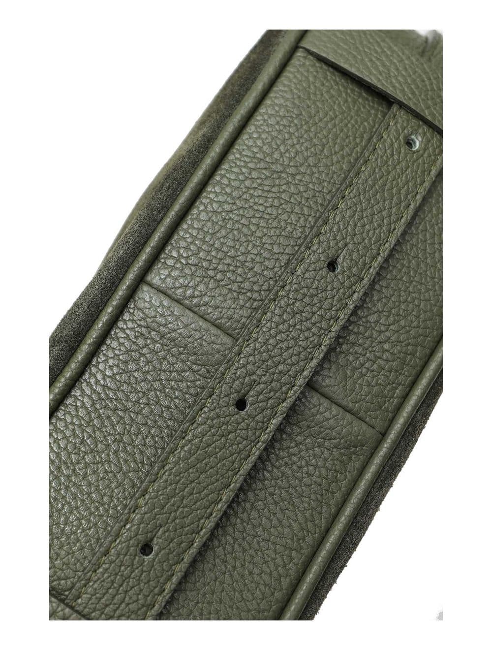 Sac Double Porté En Croûte de Cuir Vachette Suède 4159 AMICIE SUEDE-Kaki — vue 6