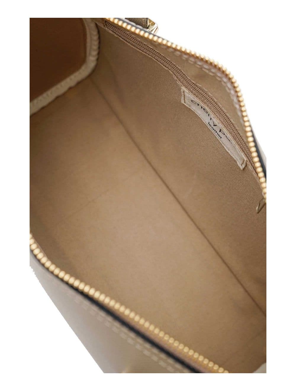 Sac Forme Bowling Porté épaule en Croûte de Cuir Vachette NIAME 4098-Taupe