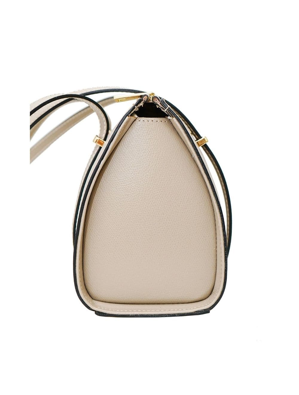 Sac Forme Bowling Porté épaule en Croûte de Cuir Vachette NIAME 4098-Taupe — vue 4