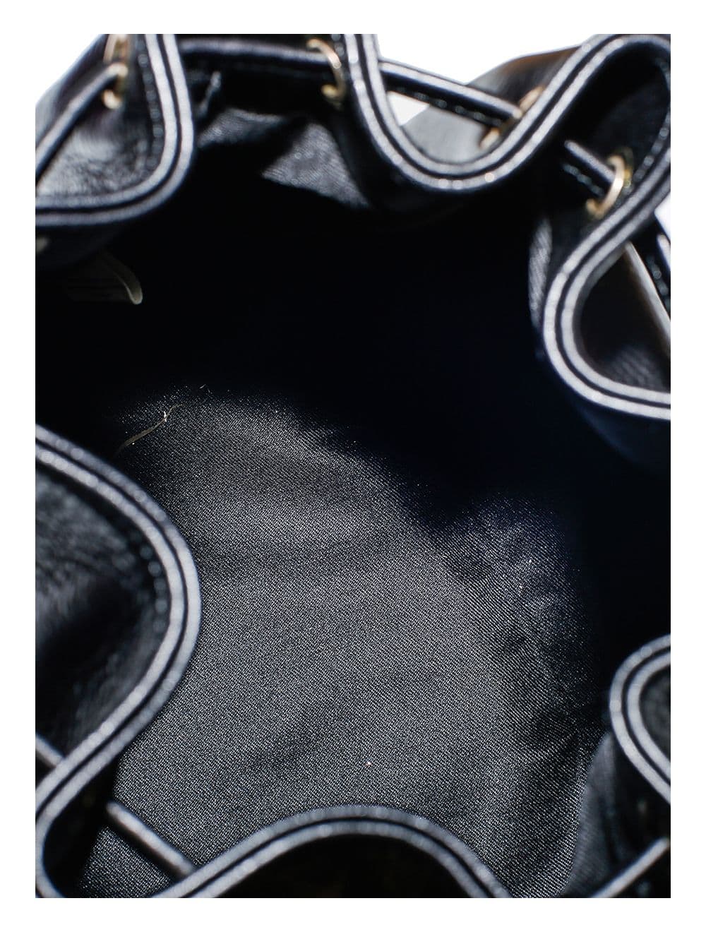 Sac bourse en cuir de vachette collet-LINDA 4009-Noir — vue 3