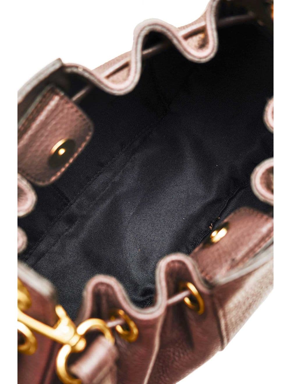 Sac Bourse Bandoulière En Cuir De Vachette Grainé 4198 ARWEN-Chocolat — vue 4