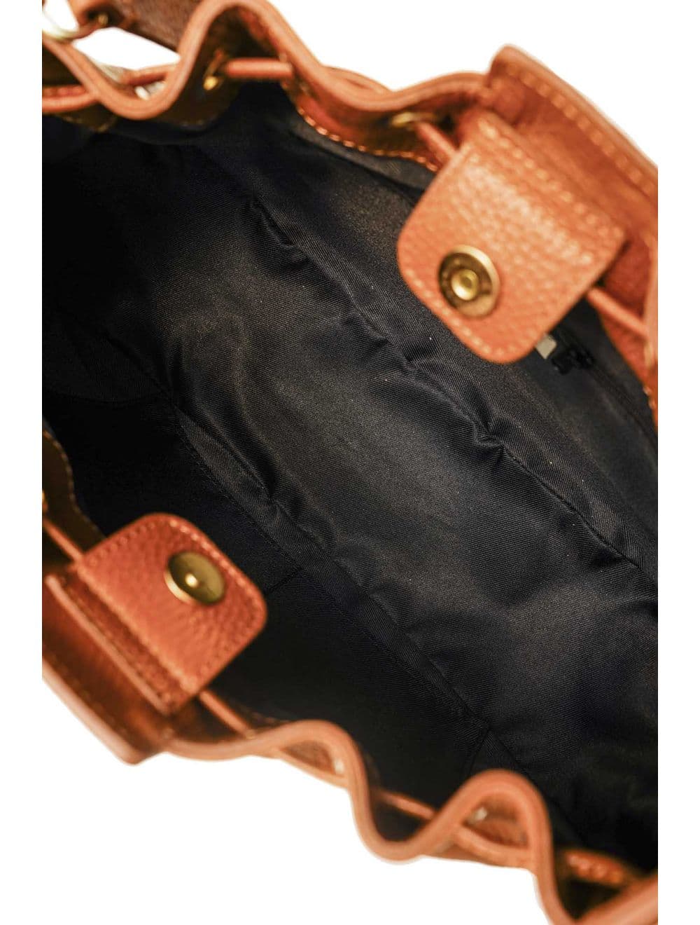 Sac Bourse Bandoulière En Cuir De Vachette Grainé 4198 ARWEN-Cognac — vue 4