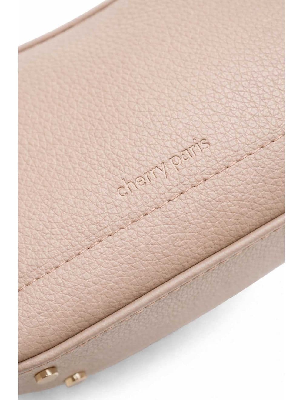 Sac porté croisé en cuir de vachette grainée 4177 ARWEN-Beige — vue 3