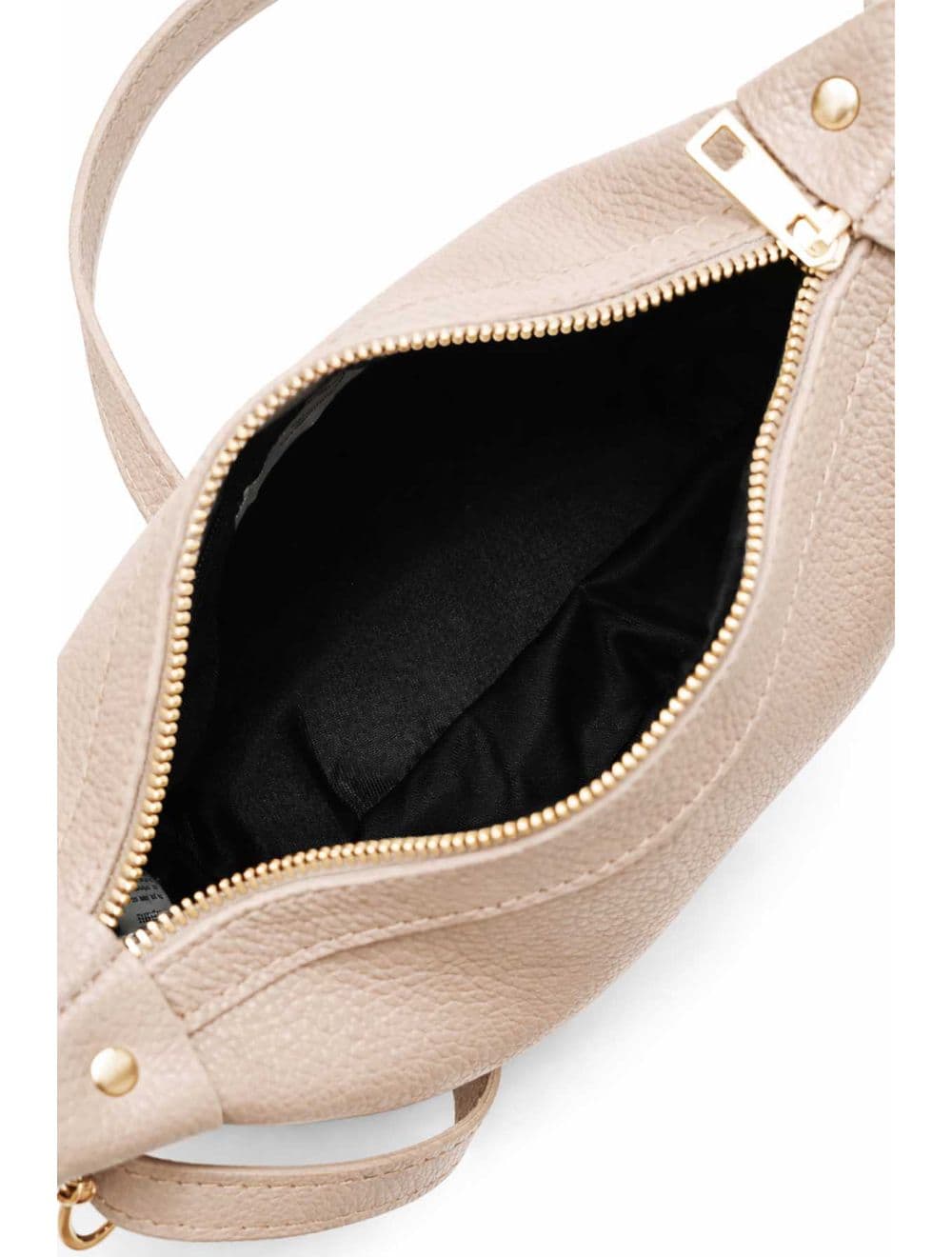 Sac porté croisé en cuir de vachette grainée 4177 ARWEN-Beige — vue 4