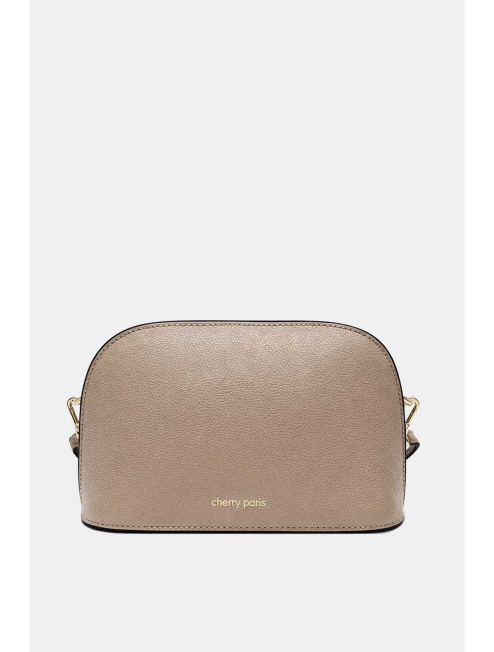 Sac Porté Croisé en Cuir Vachette-DEBORAH PALMELLATO 4013D-Taupe