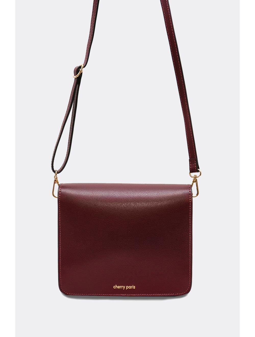 Sac Besace En Cuir De Vachette 4186 MANUELA PALMELLATO-Bordeaux — vue 4