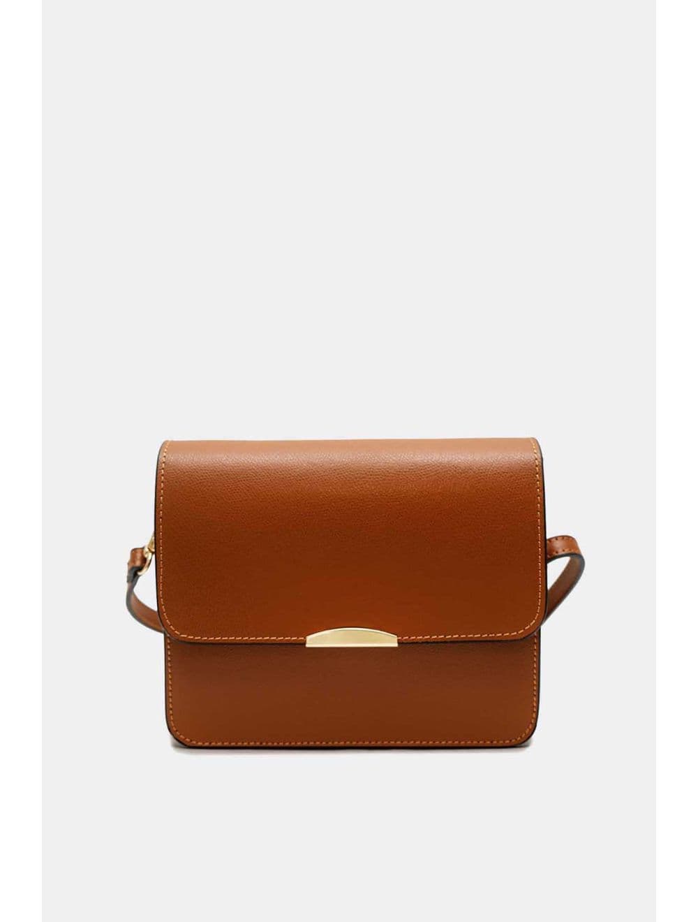 Sac Besace En Cuir De Vachette 4186 MANUELA PALMELLATO-Camel