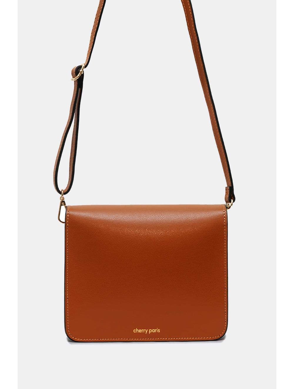 Sac Besace En Cuir De Vachette 4186 MANUELA PALMELLATO-Camel — vue 3