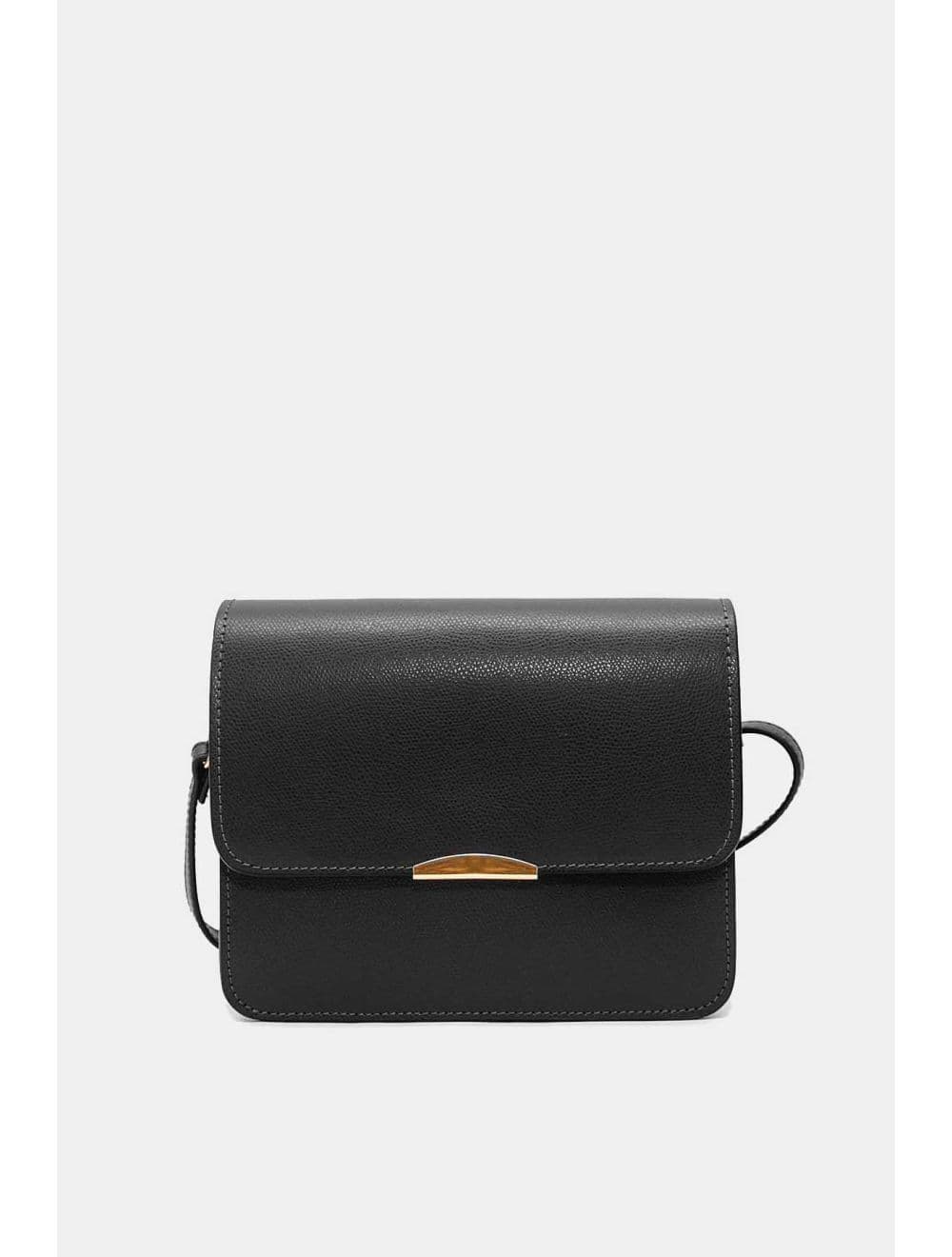 Sac Besace En Cuir De Vachette 4186 MANUELA PALMELLATO-Noir