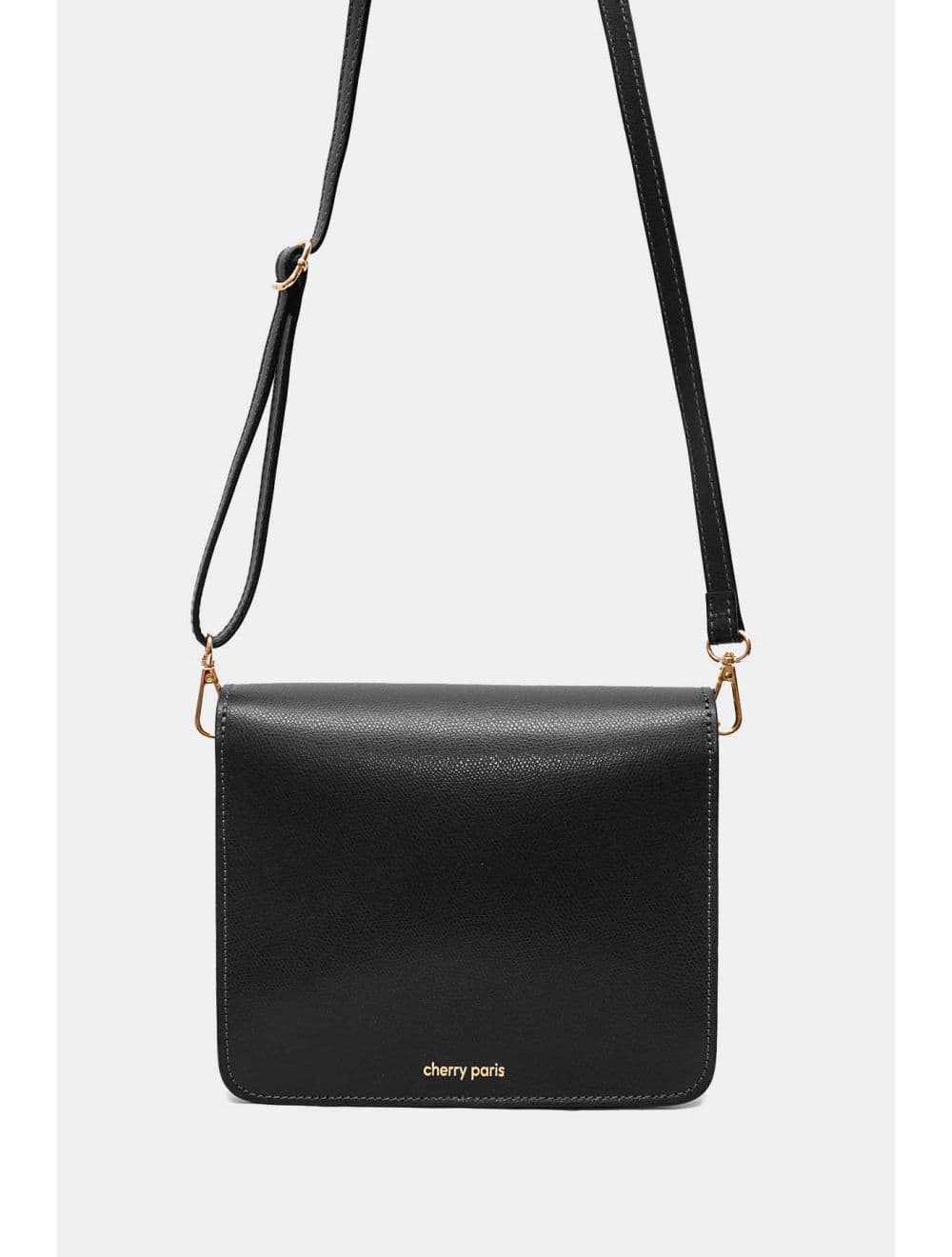 Sac Besace En Cuir De Vachette 4186 MANUELA PALMELLATO-Noir — vue 3