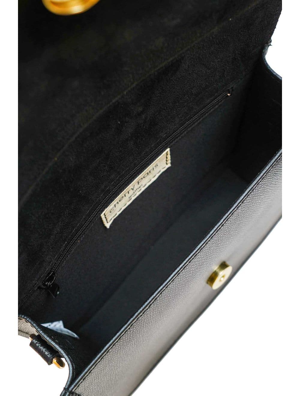 Sac Besace En Cuir De Vachette 4186 MANUELA PALMELLATO-Noir — vue 5
