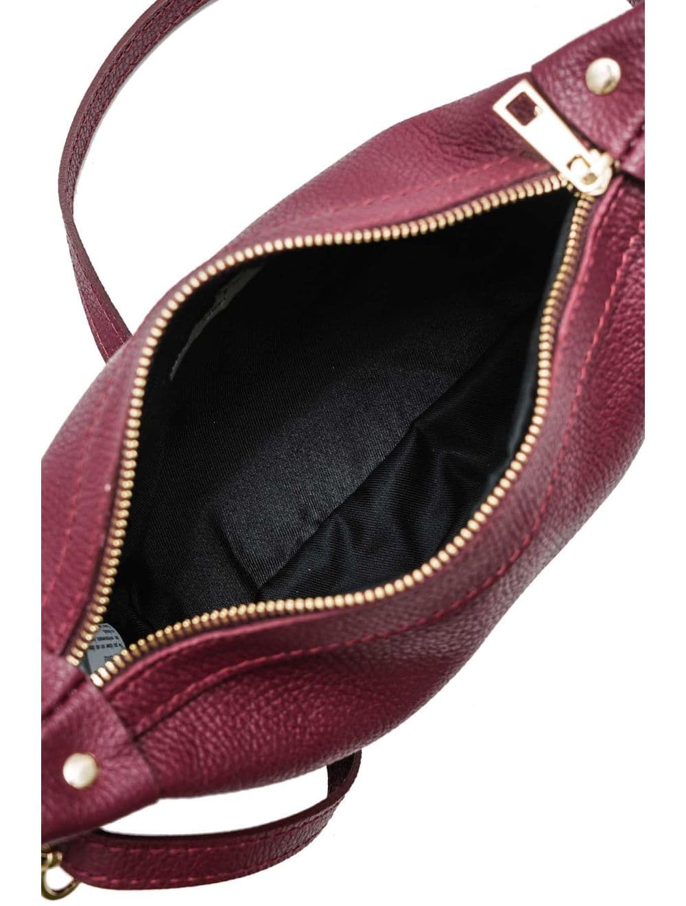 Sac porté croisé en cuir de vachette grainée 4177 ARWEN-Bordeaux