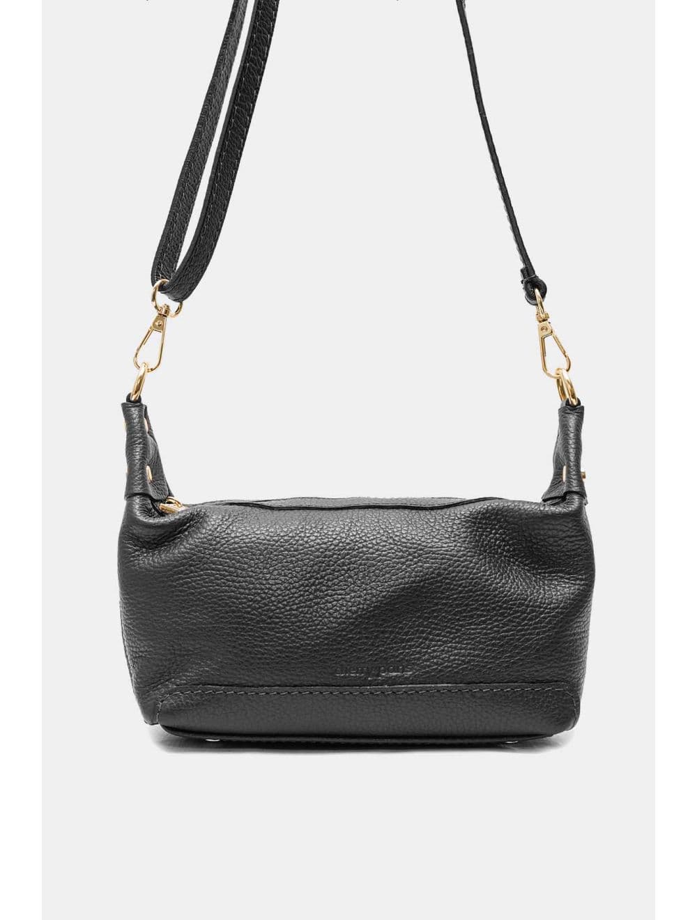 Sac porté croisé en cuir de vachette grainée 4177 ARWEN-Noir — vue 3
