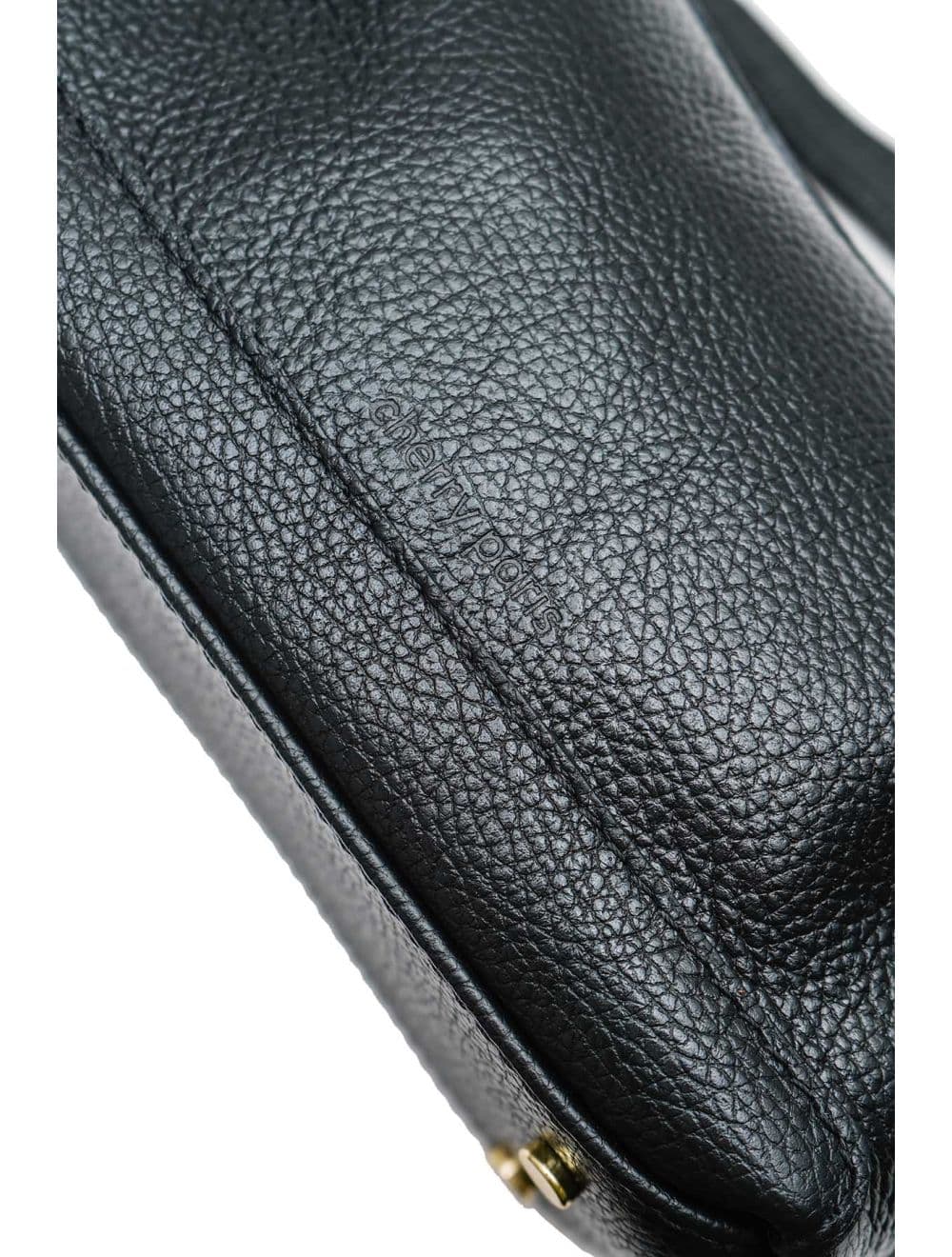 Sac porté croisé en cuir de vachette grainée 4177 ARWEN-Noir — vue 4
