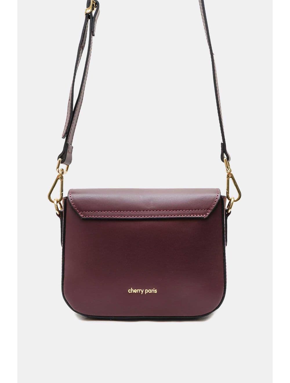 Sac Porté Croisé En Croûte de Vachette Lisse 4180 KADY-Bordeaux — vue 3