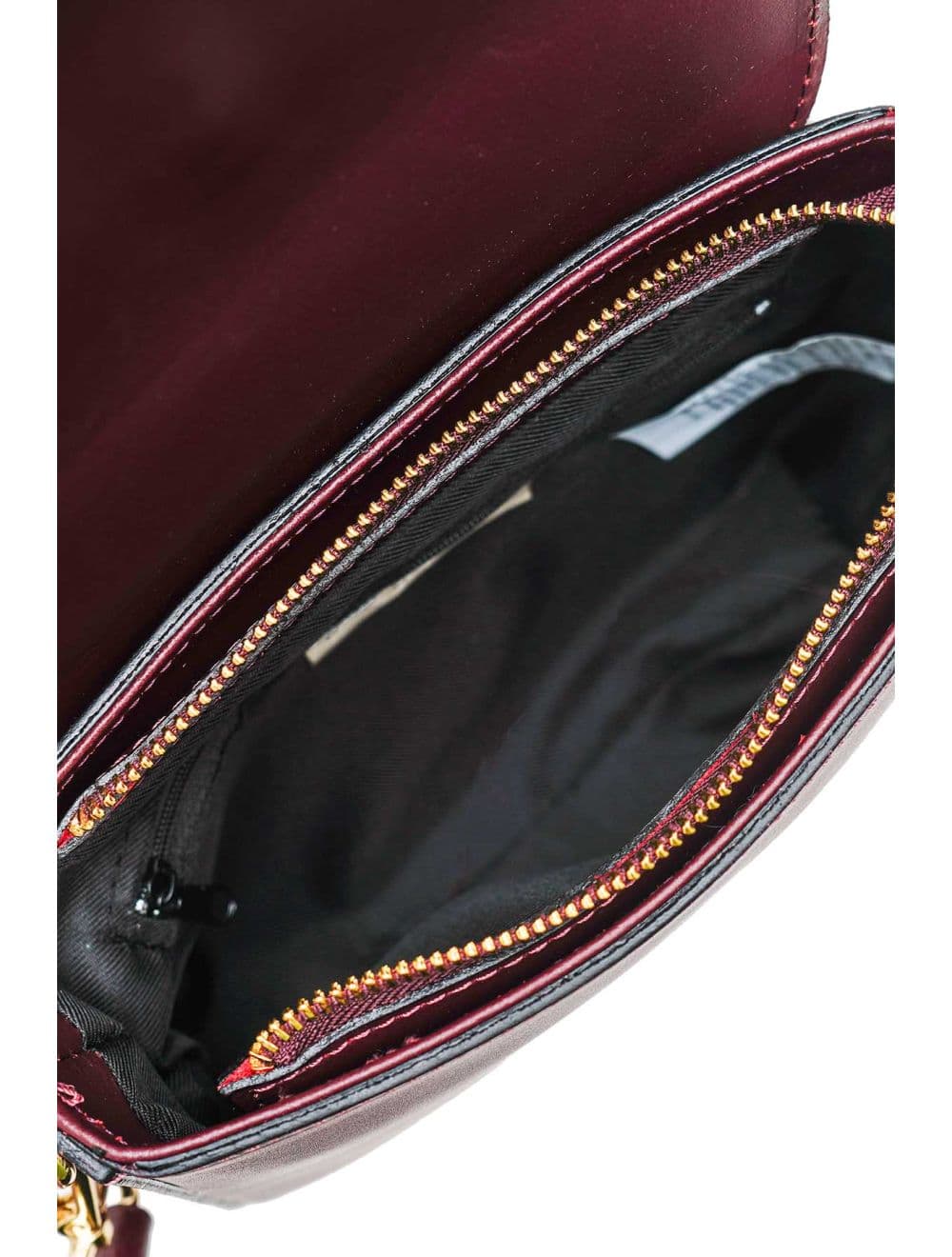 Sac Porté Croisé En Croûte de Vachette Lisse 4180 KADY-Bordeaux — vue 5