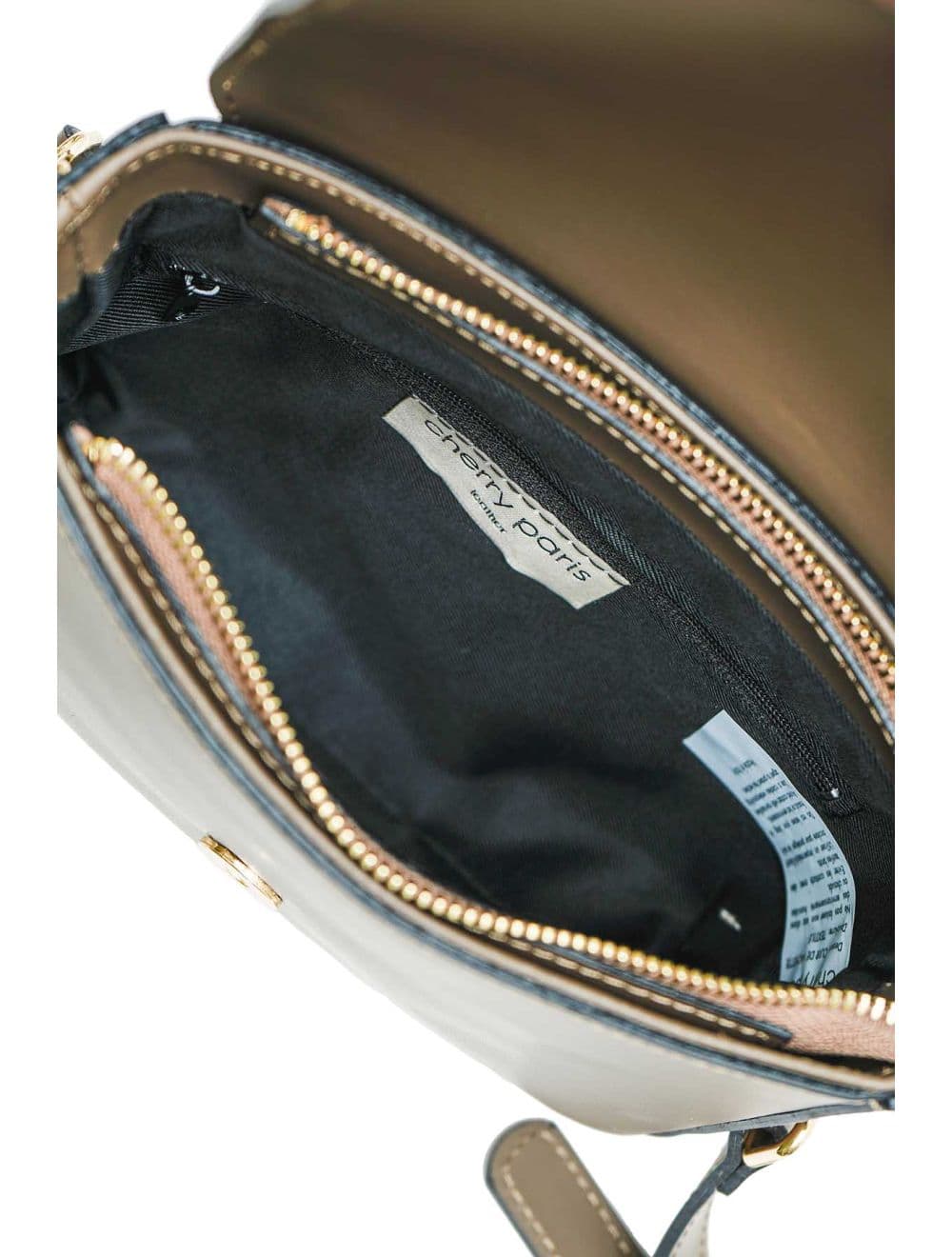 Sac Porté Croisé En Croûte de Vachette Lisse 4180 KADY-Taupe — vue 6